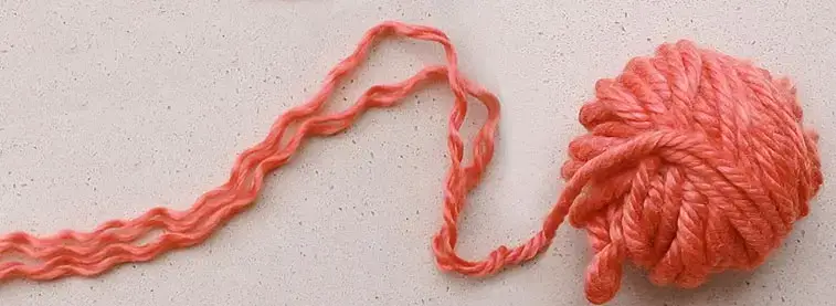 chunky yarn untwisted