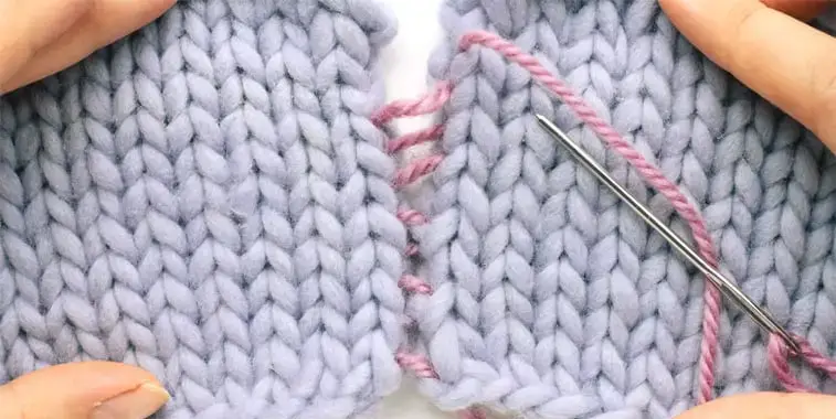 how to mattress stitch seam