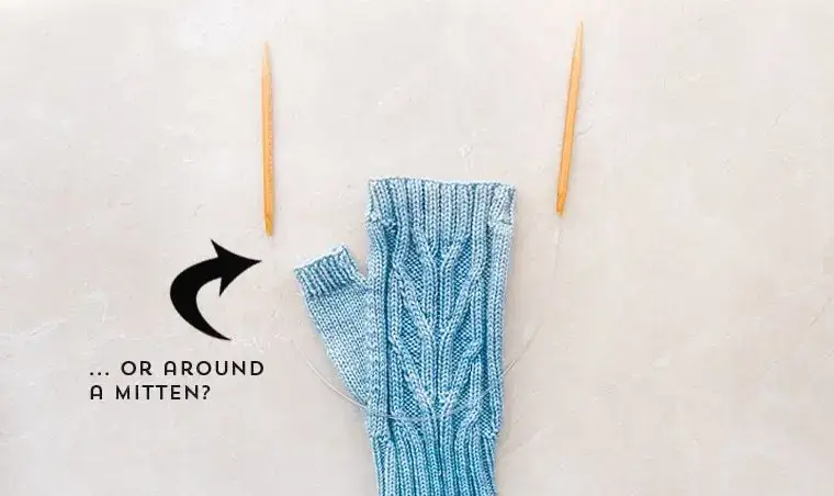 how to knit with dpns