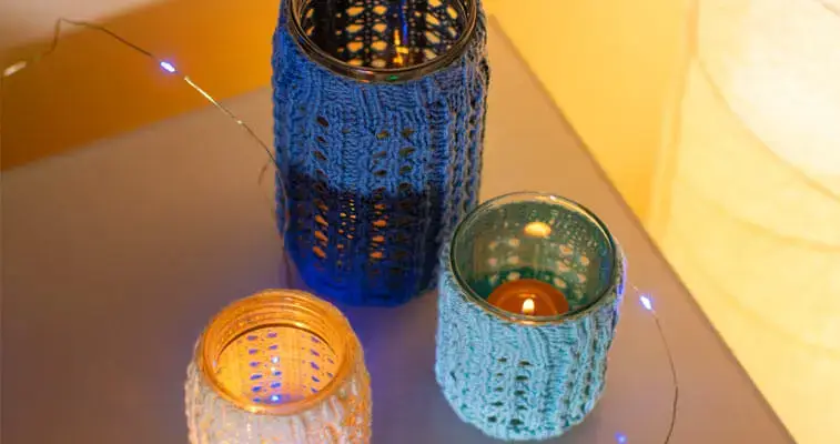 candle cosy knitting pattern
