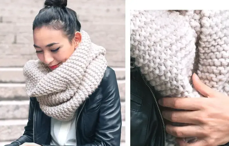 how to knit a scarf beginner