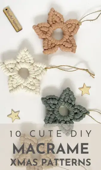 10 Easy DIY Macrame Christmas Decorations for Beginners