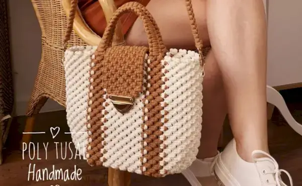 Poly Tusal의 멋지고 현대적인 마크라메 가방을 만드는 방법 알아보기 - 마크라메 가방 튜토리얼
