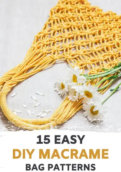 15 Easy DIY Macrame Bags, Purses and Clutches for Beginners 