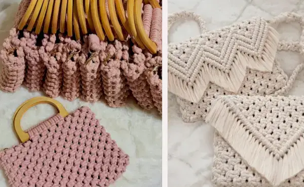 15 Gorgeous Macrame Bag Tutorials by Knot Just Ju