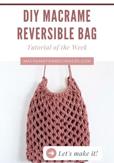 Precioso patrón de bolsa de mercado de macramé de Soulful Notions - Tutorial de bolsa de macramé de bricolaje