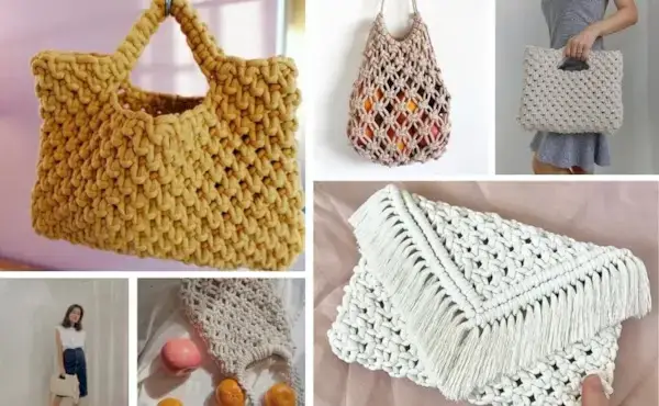 How to Make a Macrame Bag & Purse – Knots + Supplies + DIY Patterns
