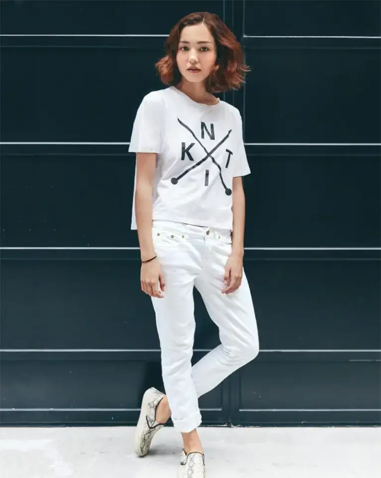 KNIT tshirt sheep and stitch