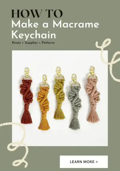 How to make a Macrame Keychain Guide