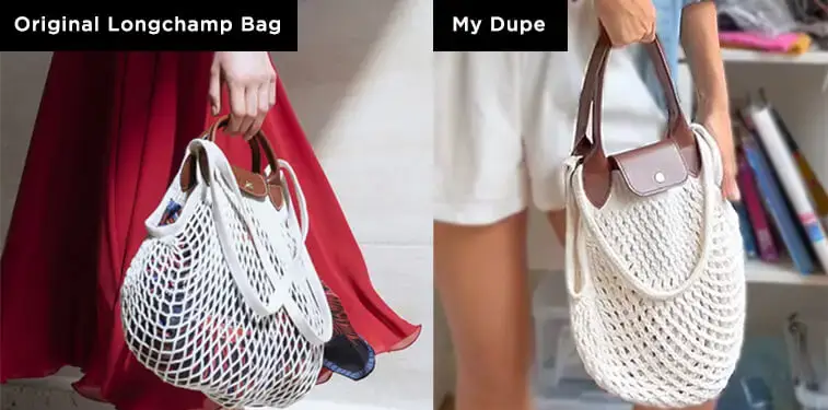 Longchamp DIY knit bag