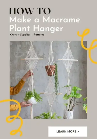 How to Make a Macrame Plant Hanger – Knots + Supplies + Patterns