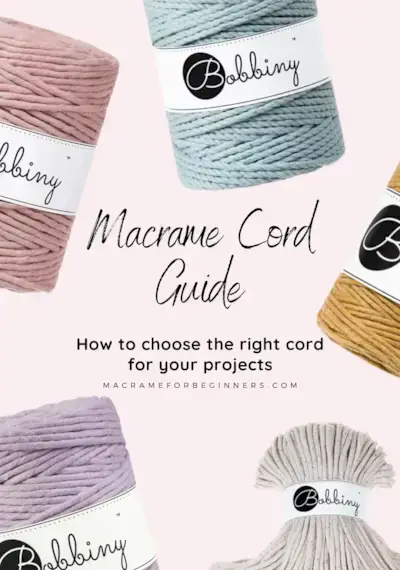 Macrame Cord Guide - Macrame Basics – Choosing the Right Macrame Cords for Your Project  Mimi & basket Pin