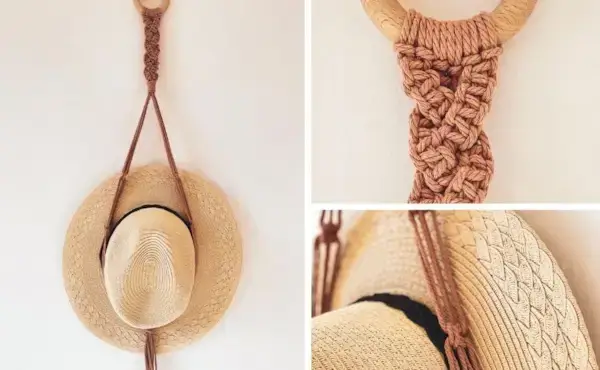 10 DIY Easy Macrame Hat Hangers for Beginners - FREE DIY VIDEO TUTORIALS