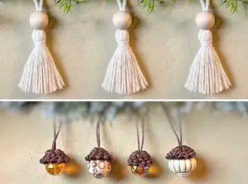 23 tutorial natalizi su macramè per principianti di Simply Inspired