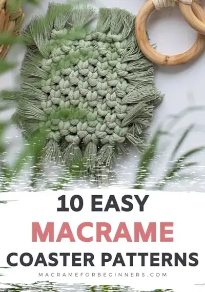 12 Easy Boho DIY Macrame Coasters