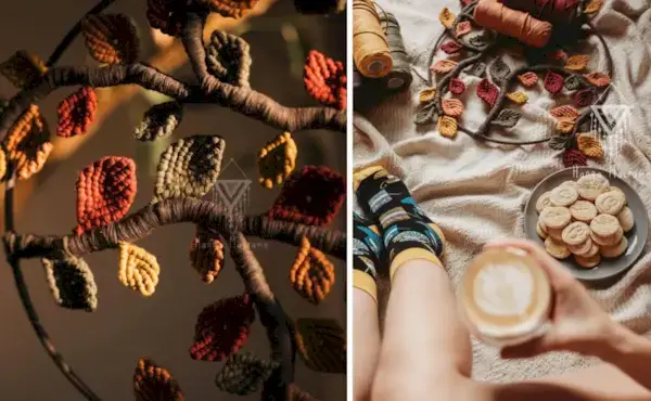 14 tutorials de tardor de macramé de bricolatge fàcils per a una casa acollidora