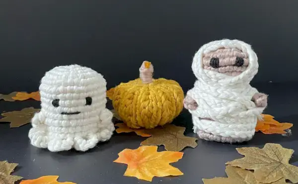 Sfida mensile Macrame di ottobre – Zucca Macrame, Fantasma