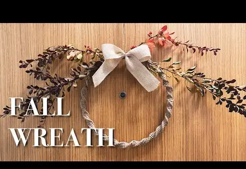 Easy Macrame Fall Wreath by uzliky – DIY Fall Wreath Tutorial