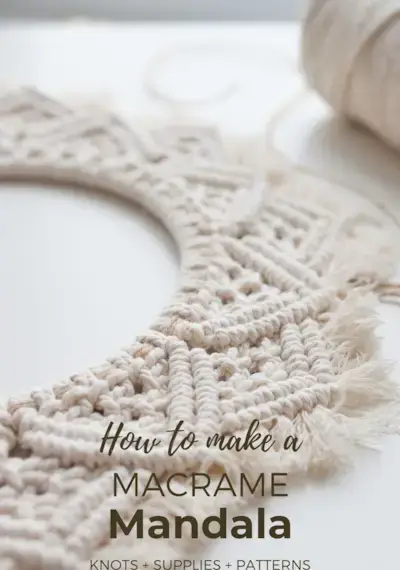 How to make a Macrame Mandala - Knots + Supplies + DIY Patterns  Mimi & basket