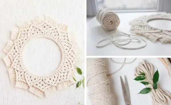 How to make a Macrame Mandala - Knots + Supplies + DIY Patterns  Mimi & basket