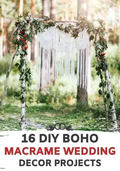 16 DIY Boho Macrame Wedding Decor Ideas - Macrame Projects for Beginners