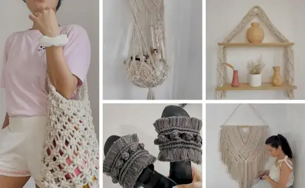 Habit Made의 10가지 멋진 무료 DIY 마크라메 프로젝트