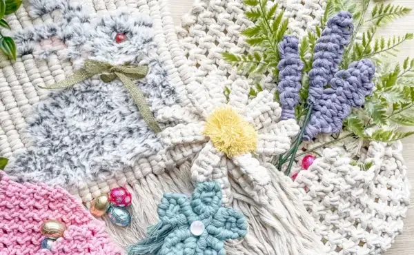 Simply Inspired Macrame Patterns and Free Video Tutorials  Mimi & basket