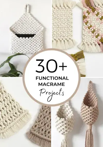 30+ Functional Macrame Projects - How to Style Your Entire Home with Macrame