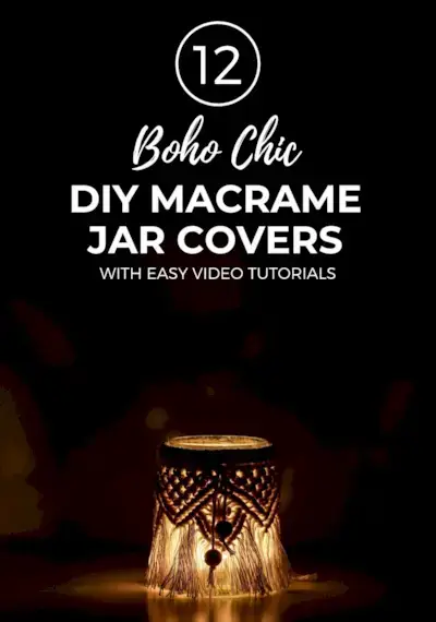 12 Egyszerű Boho-chic makramé váza