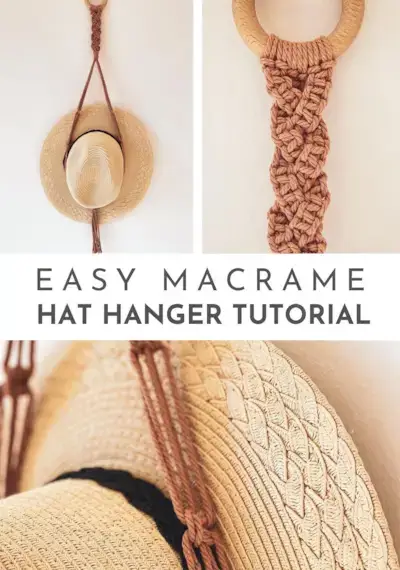 Super Easy DIY Macrame Hat Hanger for Beginners 