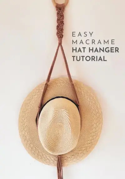 Super Easy DIY Macrame Hat Hanger for Beginners 