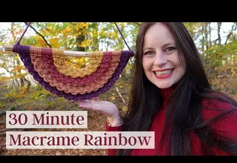 10 jednoduchých návodov Macrame Rainbow pre začiatočníkov