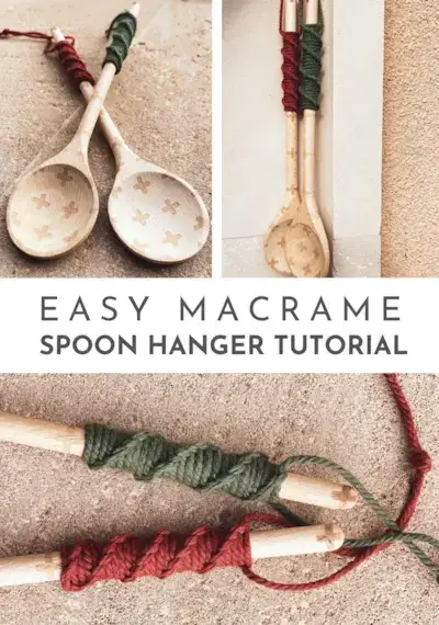 Easy DIY Macrame Spoon Hanger Tutorial by Marloes Ratten