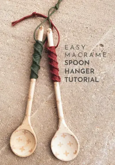 Easy DIY Macrame Spoon Hanger Tutorial by Marloes Ratten