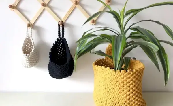 Macrame Hanging Basket Tutorial