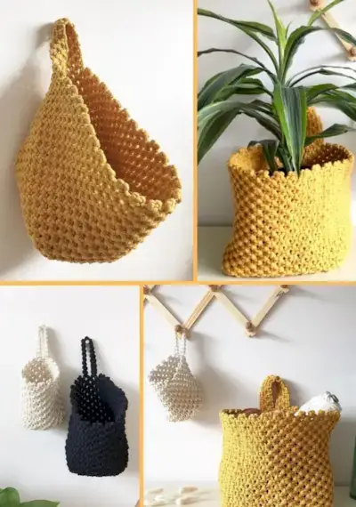 How to Make a Hanging Macrame Basket - Video Tutorial by Soulful Notions