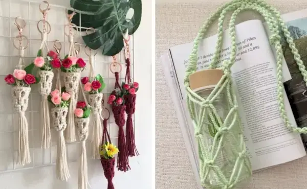 17 Amazing Macrame Home Decor DIY Patterns by Talented Teacher Jamie of SilentKnot
