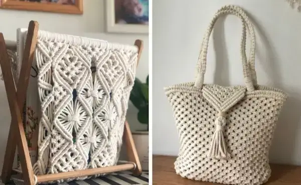 17 Amazing Macrame Home Decor DIY Patterns by Talented Teacher Jamie of SilentKnot