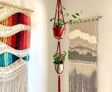 Fibers of Mine Macrame Tutorials  Mimi & basket