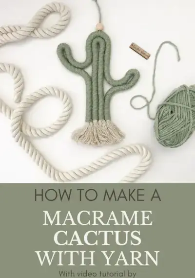Come realizzare un cactus macramè – Tutorial video facile di Soulful Notions