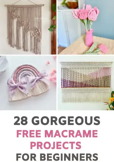 28 x ILMAISTA makrame-kuviota oksaiseksi tällä viikolla