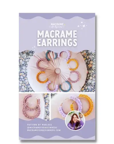 12 tutoriales sencillos de aretes de macramé de bricolaje para principiantes