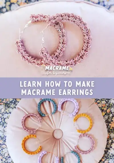 How to Make Macrame Earrings - Knots + Supplies + DIY Patterns  Mimi & basket