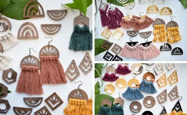 How to Make Macrame Earrings - Knots + Supplies + DIY Patterns - Kat Mercantile