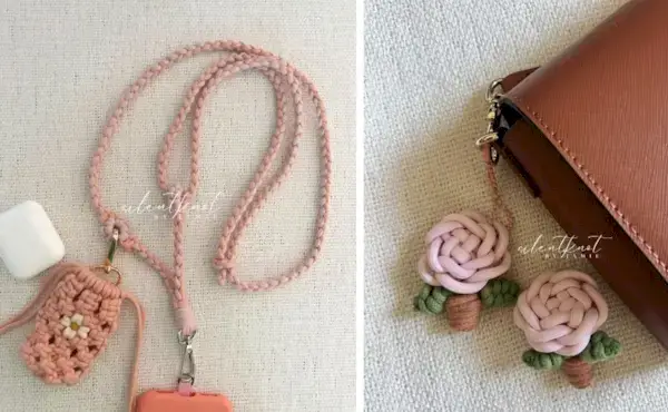 21 tutoriales sencillos de llavero de macramé DIY para principiantes