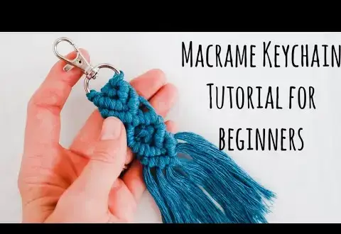 15 adorables porte-clés en macramé DIY adaptés aux débutants