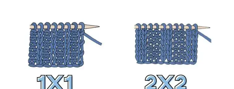 初心者向けリブ編み: 1×1 リブと 2×2 リブのチュートリアル