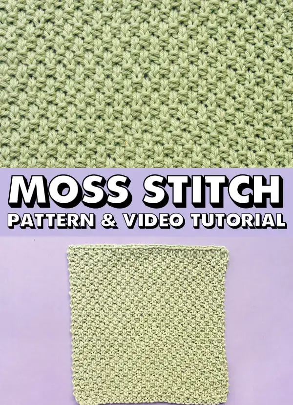 Moss Stitch for Beginner Knitters Tutorial