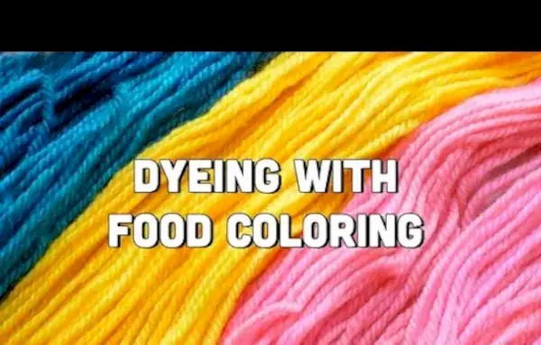 איך לצבוע חוט עם צבעי מאכל (וידאו וטיפים הכי טובים!)