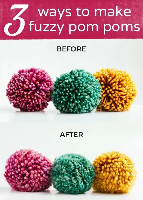 3 pom poms